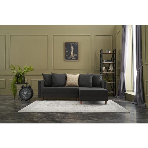 Atelier Del Sofa Aydam Right - Antracit Ugao Sofa na Razvlačenje slika 1