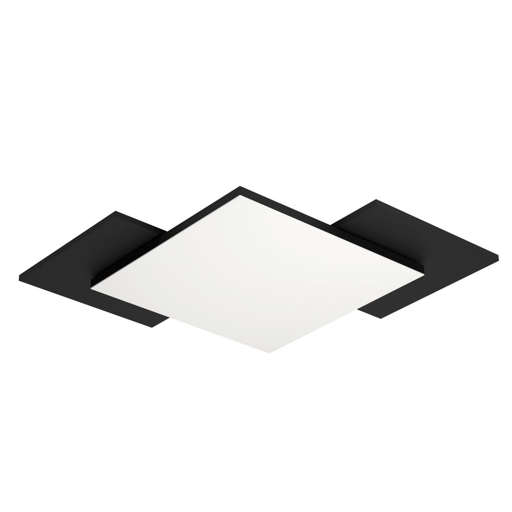 Eglo stropna/zidna LED lampa 'Tamuria' - 12W, 285x285mm, crna/bijela slika 1