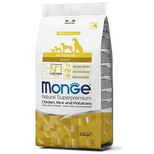 Monge Adult All Breeds Piletina, Pirinač i Krompir, hrana za odrasle pse 12 kg slika 1