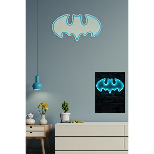 Wallity Ukrasna plastična LED rasvjeta, Batman Bat Light - Blue slika 11