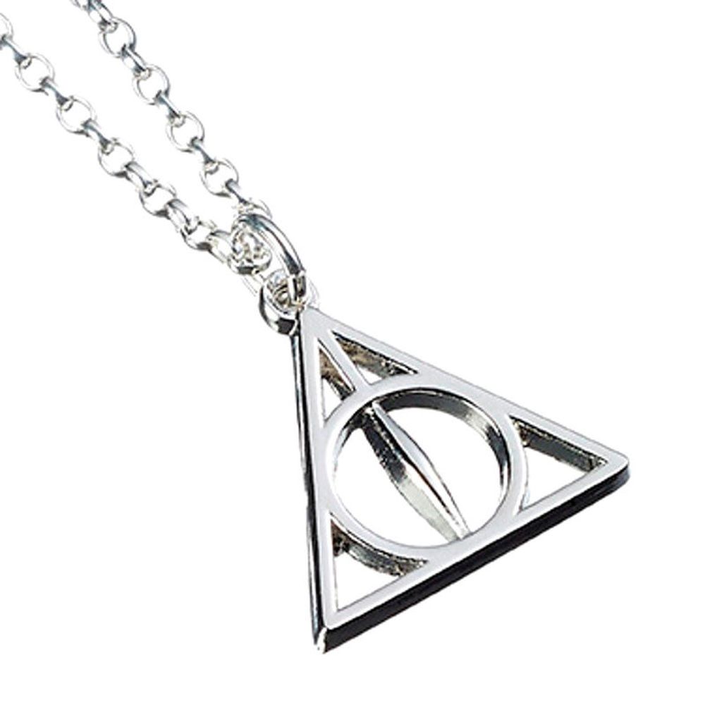Harry Potter ogrlica Deathly Hallows srebrna slika 6