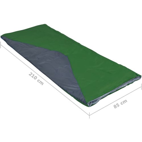 Lagane pravokutne vreće za spavanje 2 kom zelene 1100 g 10 ℃ slika 16