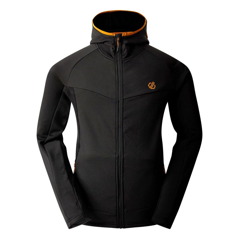 Dare2B Muški duks na kopčanje Assimilate IV Stretch, Black slika 1