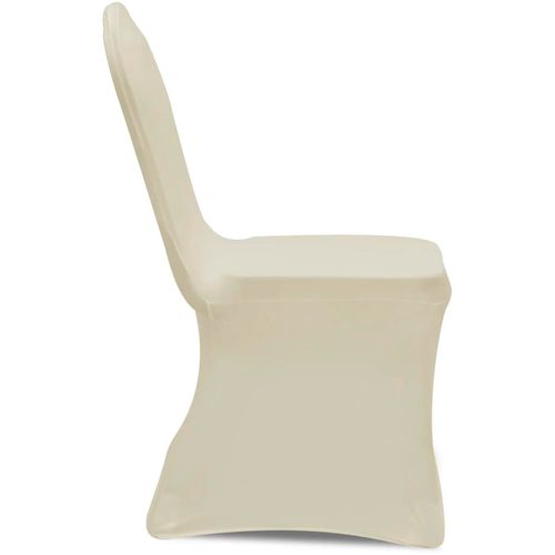 Rastezljiva presvlaka za stolicu, krem bijela, 50 kom slika 34