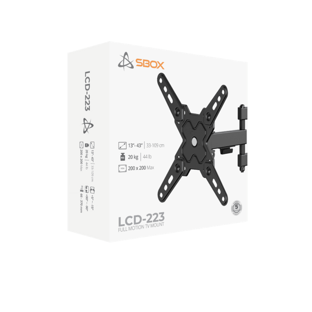 SBOX Stalak LCD-223-2 (13-43''/20kg/200x200) slika 10