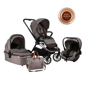 Bebe Stars kolica Jewel 3u1 - Marble beige