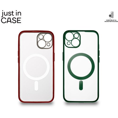2u1 Extra case MAG MIX paket ZELENO CRVENI za iPhone 13 slika 1