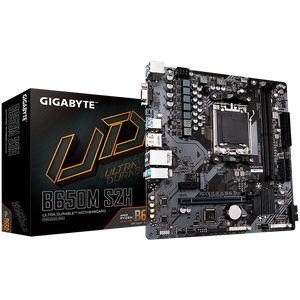 GIGABYTE MB Socket AM5 B650 2 x DDR5 1 x M.2 4 x SATA 1 x D-Sub port 1 x DisplayPort 1 x HDMI port Micro ATX