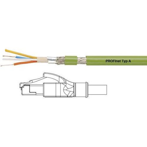 Helukabel 806397 RJ45 mrežni kabel, Patch kabel cat 5e SF/UTP 5.00 m zelena PVC obloga, kruti unutarnji vodič, pletena zaštita, zaštićen s folijom 1 St. slika 2