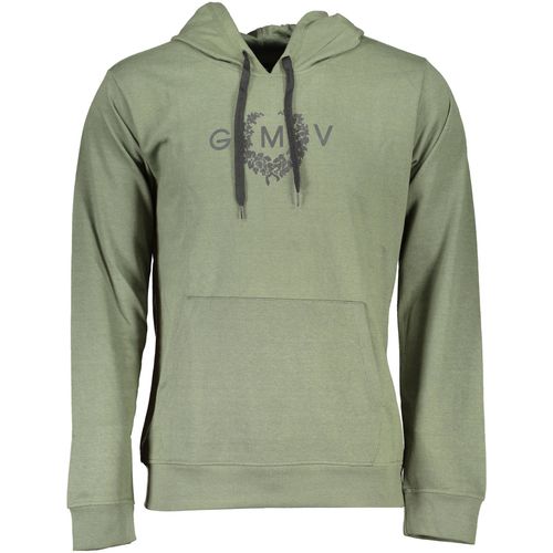 GIAN MARCO VENTURI MEN'S GREEN SWEATSHIRT WITHOUT ZIP slika 1