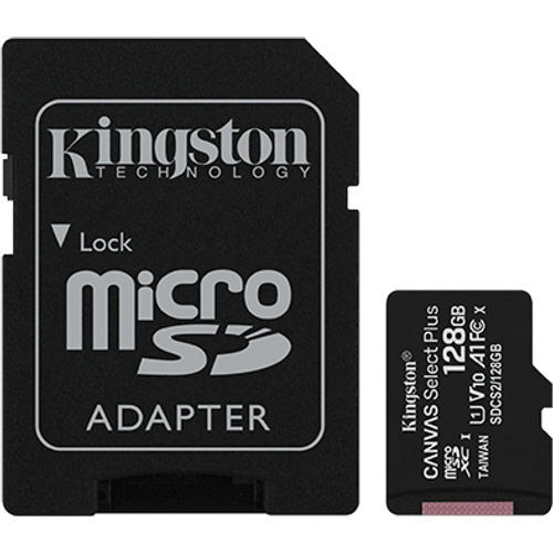 Kingston memorijske kartice Micro SD SDCS2 128GB microSDXC 128GB Class10 U1 100MB s-10MB s+adapter slika 1