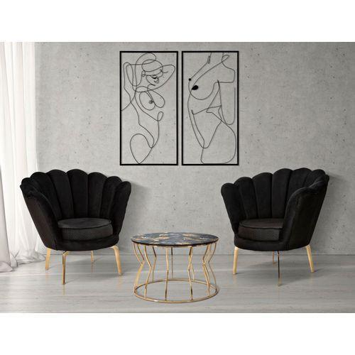 Mauro Ferretti Fotelja Vienna plus black cm 83x76x78 slika 9