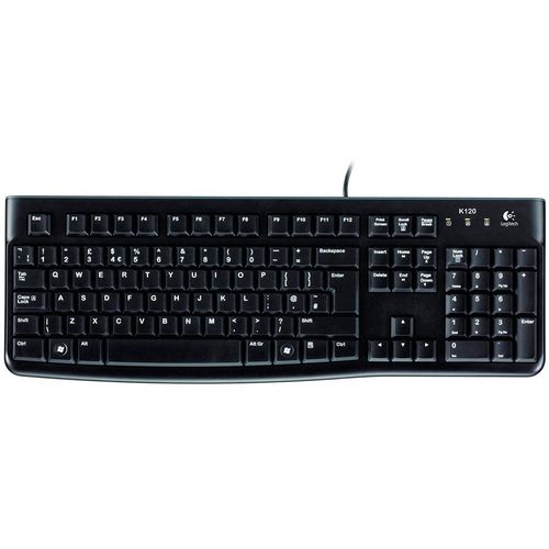 LOGITECH Corded Keyboard K120 - Business EMEA - Croatian layout - BLACK slika 2