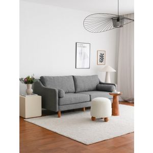 Nordi 3 Seater Wood - Trosed u Sivoj Boji