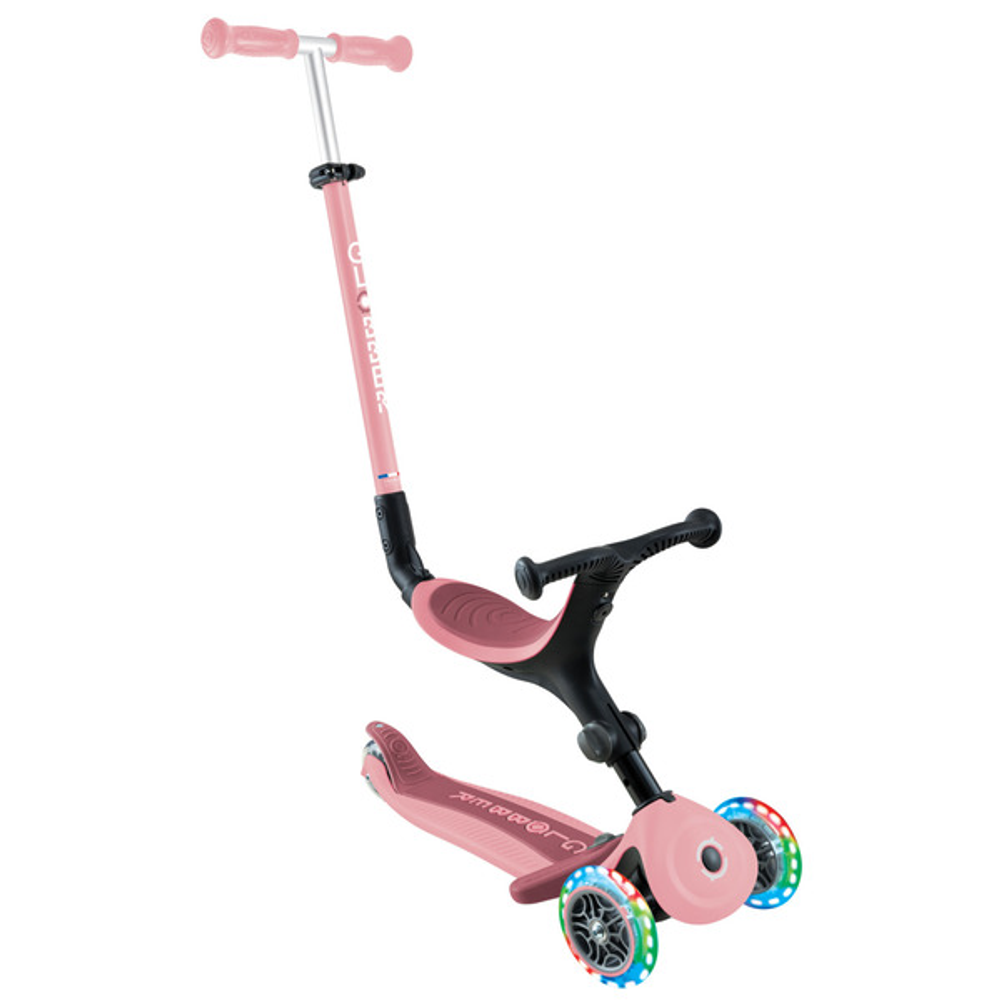 Globber Romobil Go Up Active Lights 360° Ntgb0000744-210, Pastel Pink slika 1