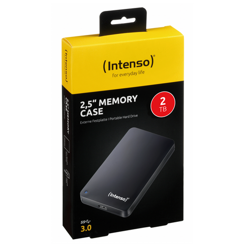 Intenso vanjski tvrdi disk 2TB 2.5" Memory Case USB 3.0 - Crni slika 3