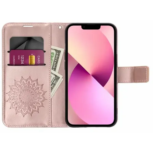 MEZZO Book case za SAMSUNG GALAXY A03s mandala rose gold slika 6