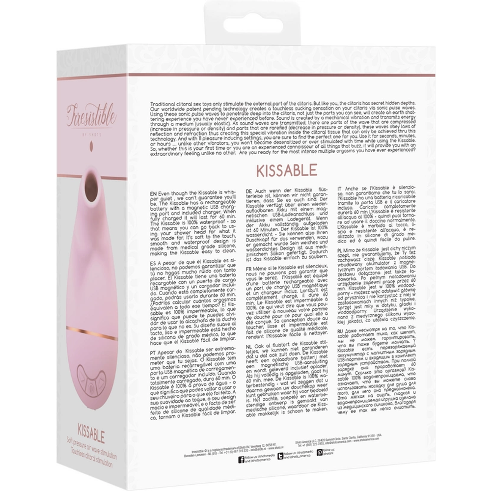 Irresistible by Shots Kissable - Vibrator za sisanje slika 3