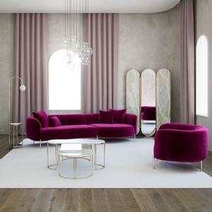 Ugaona Sofa Macaroon - Fuchsia Fuchsia