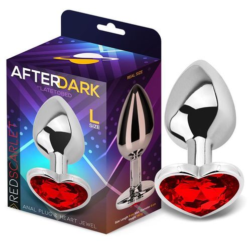 Afterdark Aluminium Heart Butt Plug S/M/L slika 20