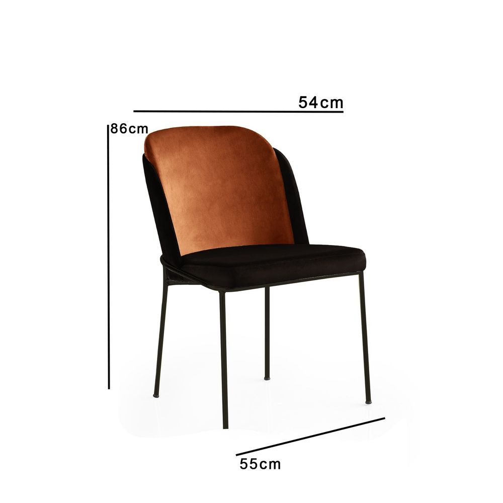 DR - 147 V4 Bronze Crni Set Stolica (4 Komada) slika 4