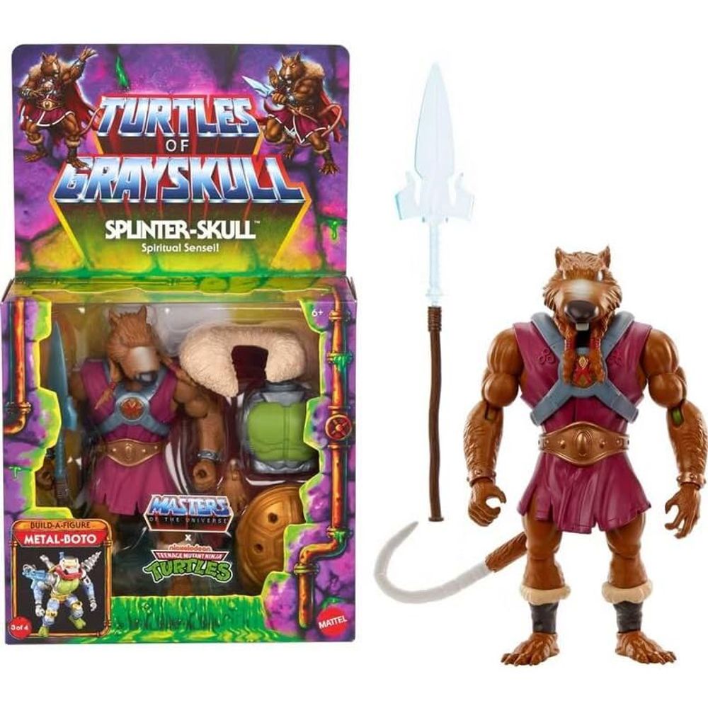 Masters of the Universe Turtles of Grayskull Splinter-Skull Figura 14cm slika 5