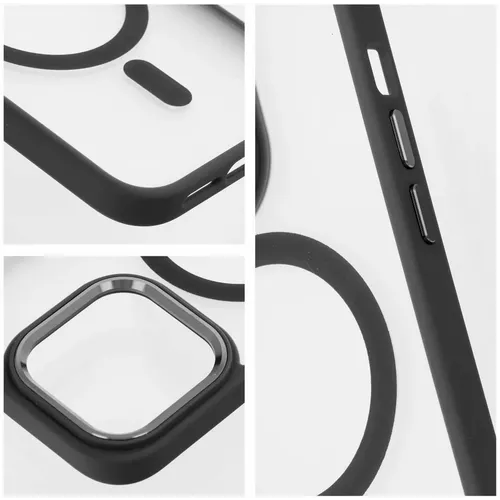 Matte Mag Cover maska kompatibilna s MagSafe za iPhone 13 Pro Max crna slika 4