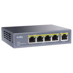 Cudy POE40 60W/30W Gigabit POE+ Extender, 802.3af/802.3at Standard, Data Power 100 Meters, Metal