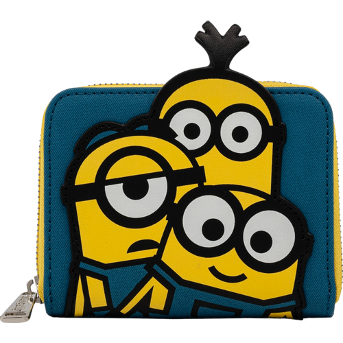 LOUNGEFLY MINION TRIPLE MINION BELLO ZIP AROUND WALLET slika 1