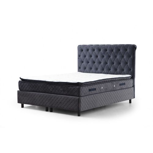 Sonata Set 90 x 190 v2 - Anthracite Anthracite Single Mattress, Base & Headboard slika 4