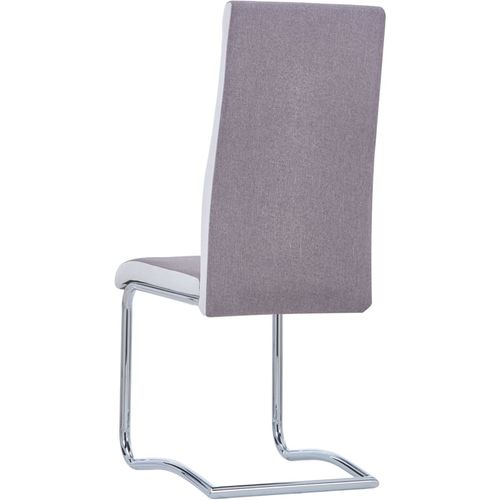 Konzolne blagovaonske stolice od tkanine 6 kom smeđe-sive slika 9