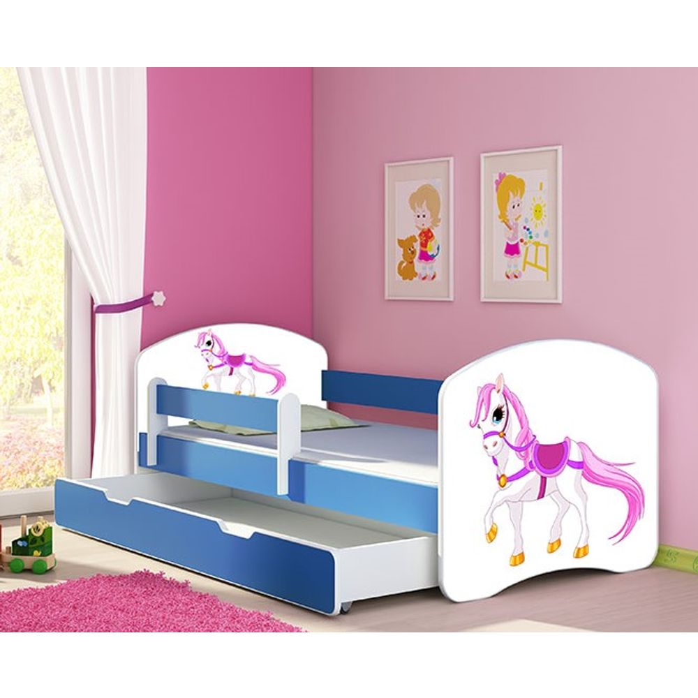 ACMA Dječiji krevet Acma II sa ladicom Blue - 160x80cm - Dezen 43 slika 1