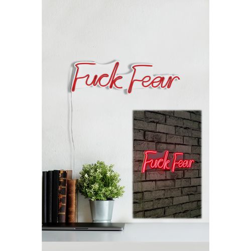 Wallity Ukrasna plastična LED rasvjeta, Fuck Fear - Red slika 3