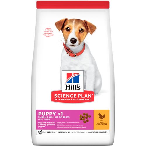 Hill's™ Science Plan Pas Puppy Small&Mini s Piletinom, 1,5 kg slika 1