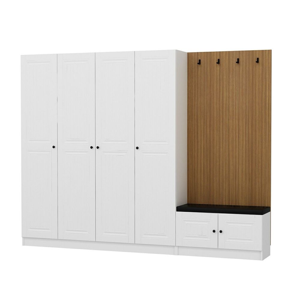 Hall Stand Noah - 8321, Bijela Boja slika 6