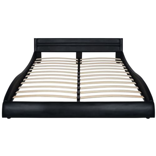 Okvir za krevet od umjetne kože s LED svjetlom crni 160 x 200 cm slika 11