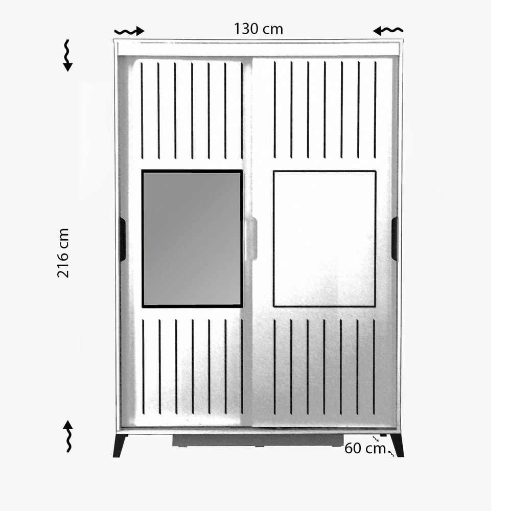 Pasific Home Fuga 130 - Ormar od Hrasta slika 6