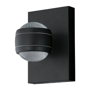 Eglo Sesimba vanjska zidna/2, led, 2x3,7w, čelik/crna