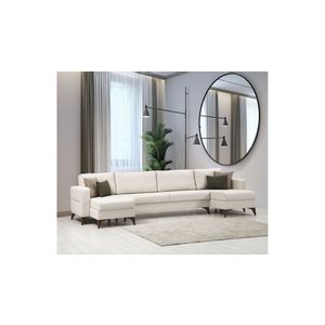Kristal Rest 3+Corner - Beige Beige Corner Sofa-Bed