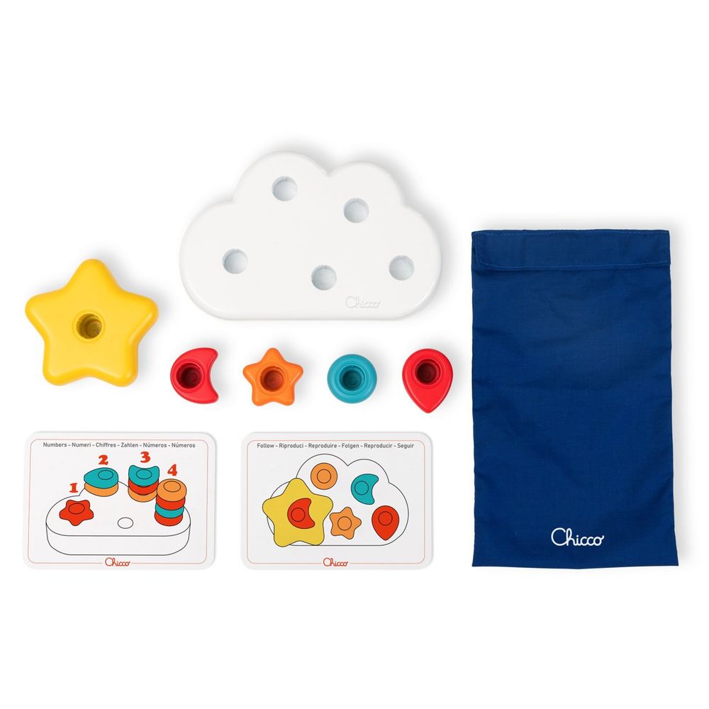 Chicco Edukativna slagalica 2U1 Cloud Pin slika 2