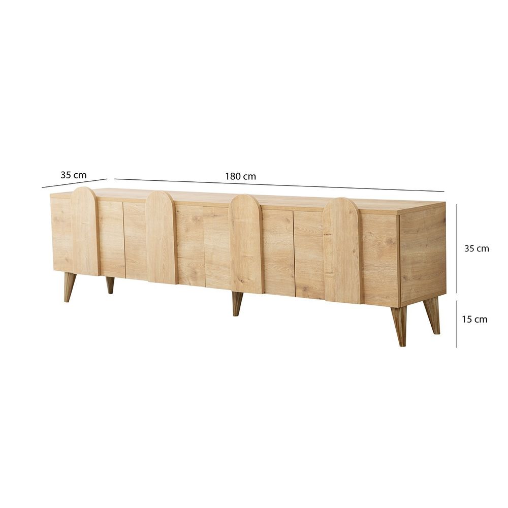 TV Stalak New Line - Oak v2 od Hrastovine slika 8
