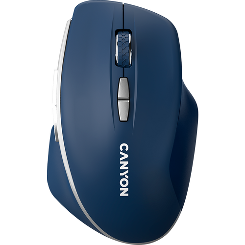 CANYON MW-21, 2.4 GHz Wireless mouse ,with 7 buttons, DPI 800/1200/1600, Battery: AAA*2pcs,Blue,72*117*41mm, 0.075kg slika 1