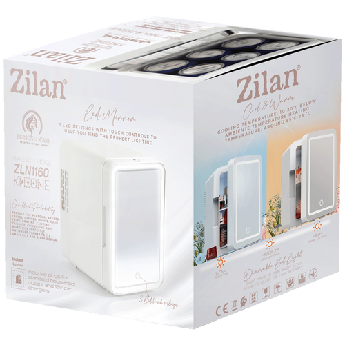 Zilan Mini hladnjak, prijenosni, hlađenje/grijanje, 4 l., 12V/220V - ZLN1160 slika 3