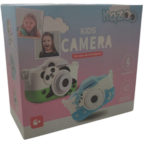 Dječji fotoaparat KAZOO X2HD, prednja i stražnja kamera, interna memorija + micro SD utor, plavi slika 1
