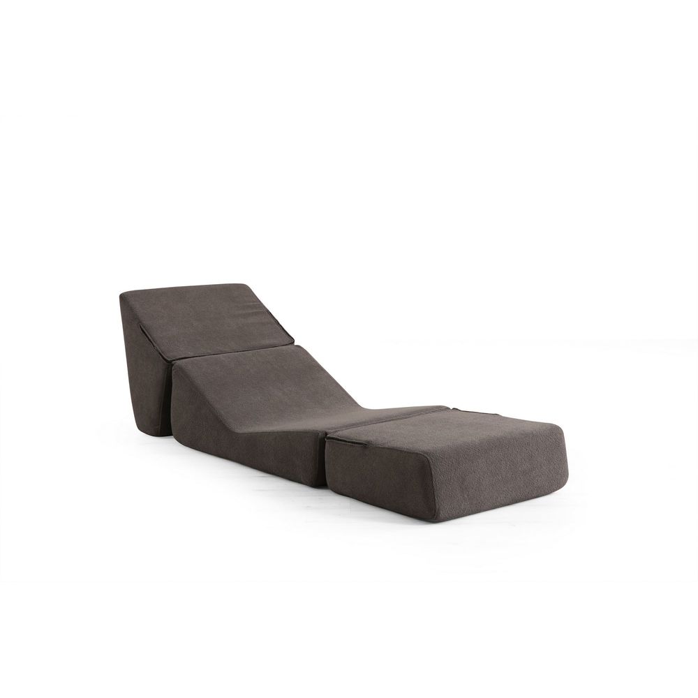 Sofa na razvlačenje Origami - 1 sjedalo u toploj sivoj boji slika 6