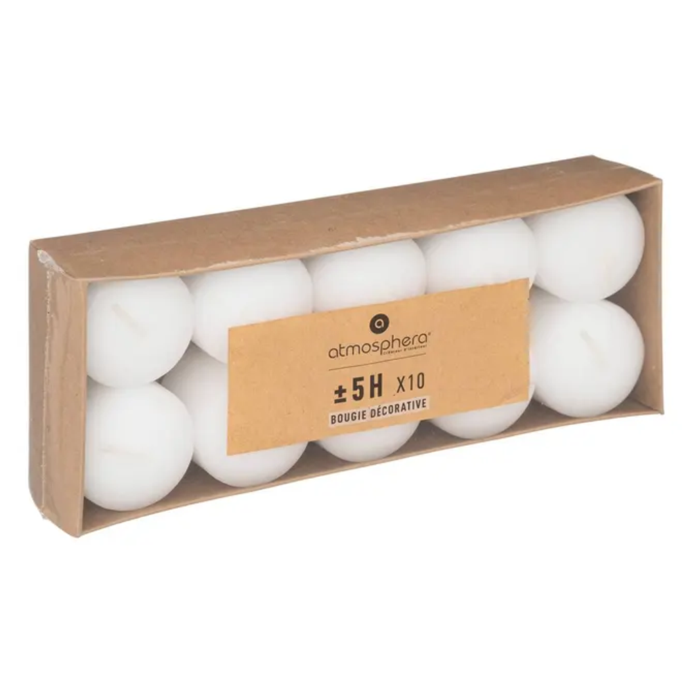Atmosphera svijeće many 3,8cm vosak bijele set 10/1 slika 2