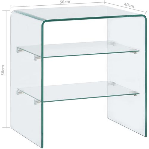 Stolić za kavu 50 x 40 x 56 cm od kaljenog stakla slika 16