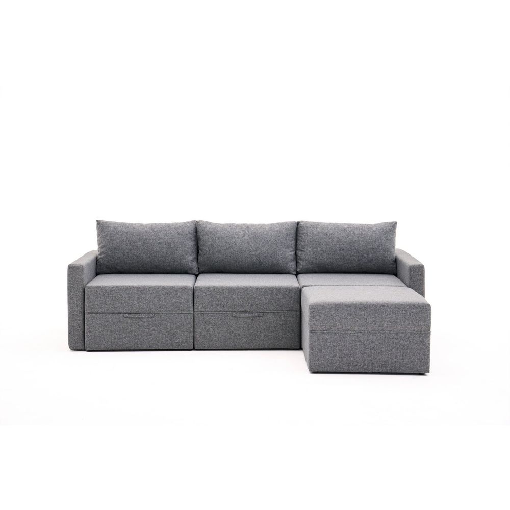 Krevet-sofa u kutu Saros – krem slika 4