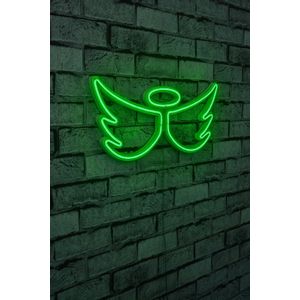 Wallity Ukrasna plastična LED rasvjeta, Angel - Green
