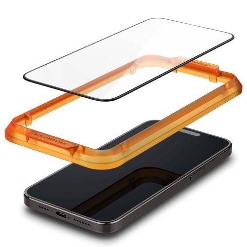 Spigen – Glas.tR Align Master (2 kom) za iPhone 15 Pro – crno slika 3